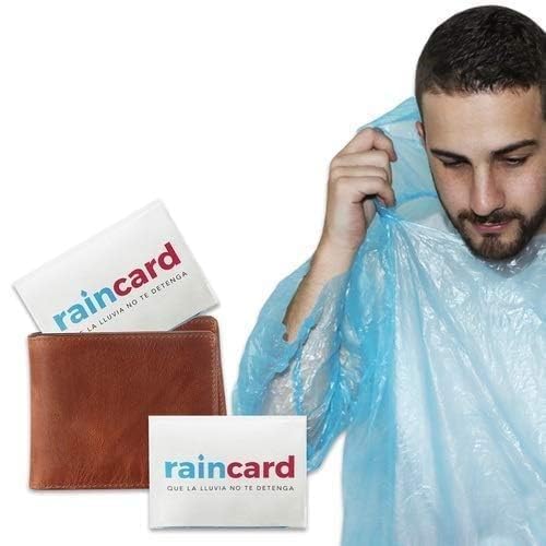 pack  of 10 psc Rain Card for Emergency Use  | Waterproof Rain with Smallest Pocket Size| Easy to Carry & Use and Reusable | 2 to 3 time wear Thin Plastic